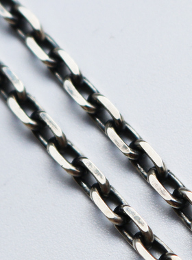 粗十字太角925纯银链可选项链