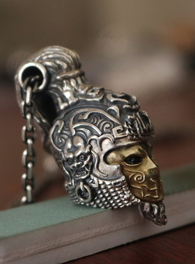 纯银小众饰品个性手工项链挂坠