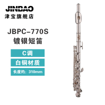 Zingbao short flute 770C tone white bronze silver plated silver