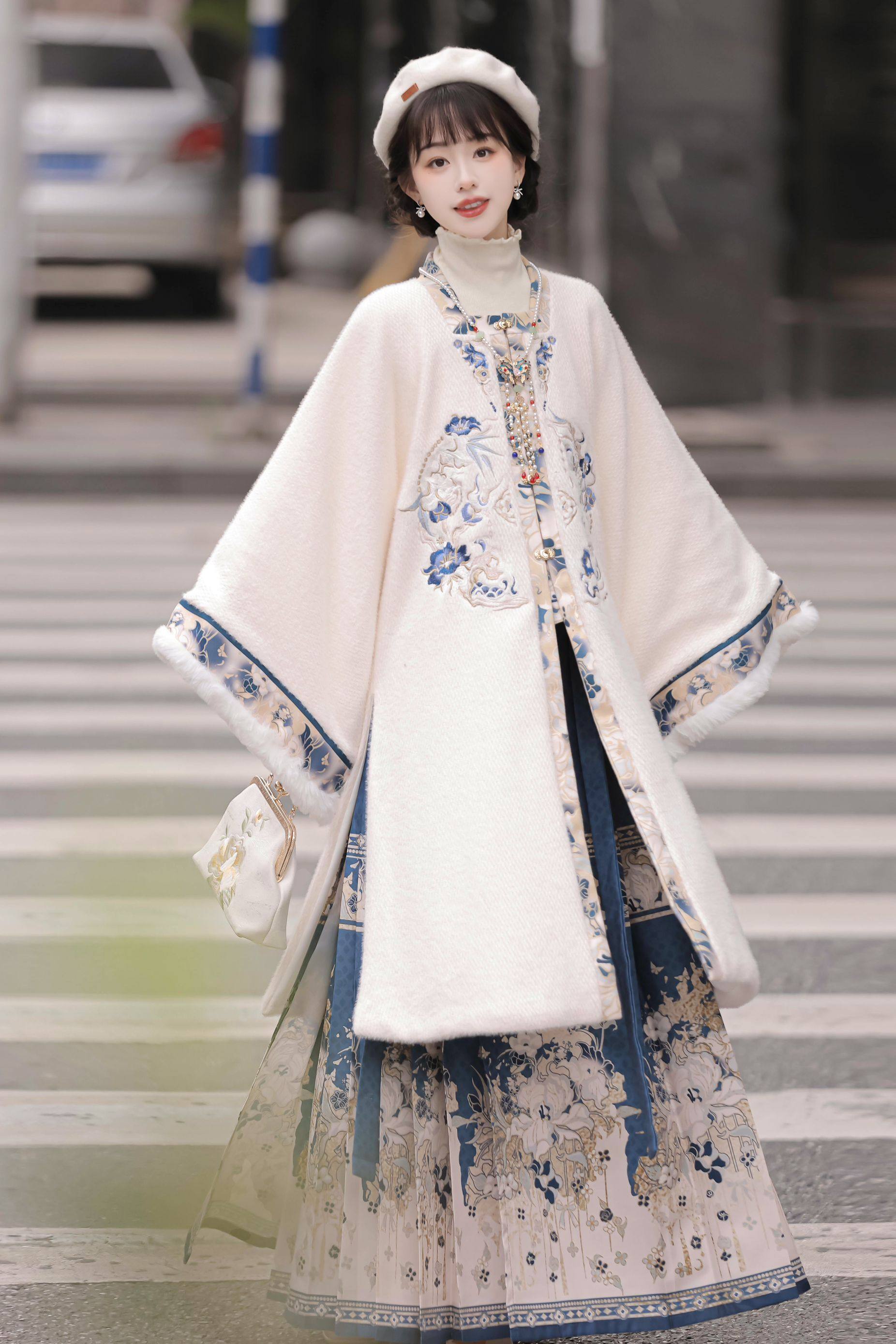 荟萃阁原创【绒绒】汉服女明制方领对襟衫马面裙加厚加绒刺绣冬款,淘宝优惠券,粉丝福利购,淘宝优惠卷