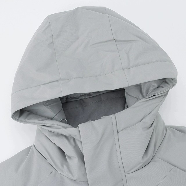 361 men's hooded windproof thickened long down jacket