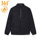 Stand collar short down jacket 361 warm zipper for men