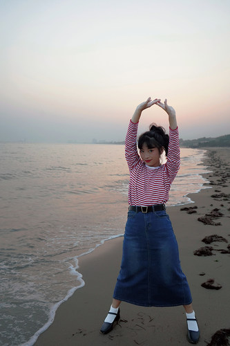 vintage牛仔长裙做旧千禧蹦迪复古女孩中长款牛仔半身裙女秋新款 - 图0