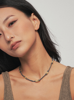 A Ray of Sunlight25秋冬埃及系列沙漠绿洲编织金属肌理项链异域