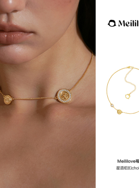 莓拉纽扣设计choker项链小众原创