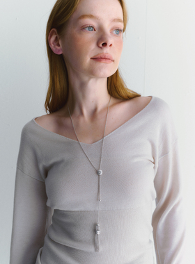 CINNLER“梦境浮菊”高级感小众流苏吊坠长项链气质项链生日礼物