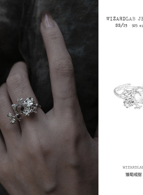 WIZARDLAB纯银摩洛哥水晶球戒指
