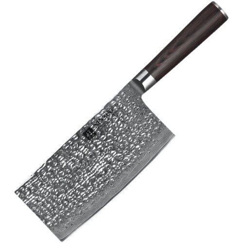 信作刀具家用中式厨刀大马士革钢菜刀切片刀厨房切菜刀中片刀 - 图3