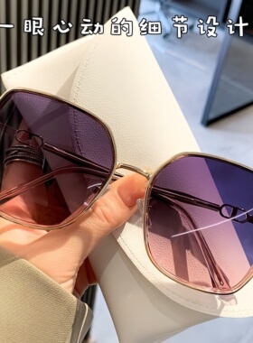 新款男女通用偏光墨镜 多边形小框高级感 防晒遮阳显脸小百搭