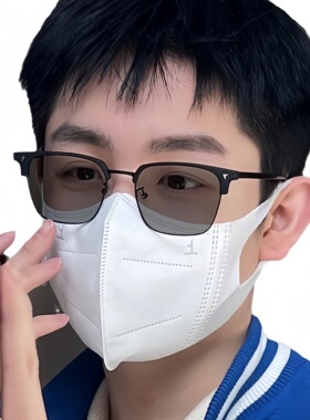 GP智能变色太阳眼镜方形男女通用日夜两用防蓝光防紫外线平光镜