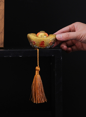 拾光时来运转砂岩手把件招财转运