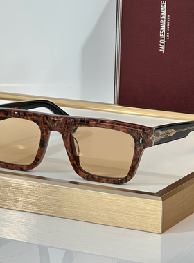 升级偏光镜 JMM LARAMIE贵金属镜腿装饰方框太阳镜男开车偏光墨镜
