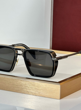 JMM GT-R航海家风格β钛金属双梁方形飞行员太阳镜男光致变色墨镜