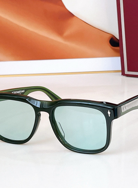 JMM WESLEYI内嵌金属羽翼镜腿大框方形太阳镜男个性防紫外线墨镜