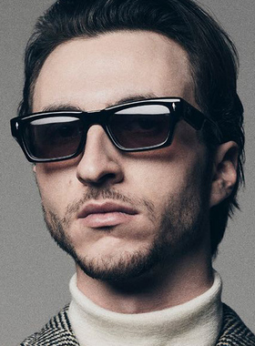 手工眼镜JMM ASHCROFT贵金属方形太阳镜男女同款厚板材墨镜UV400