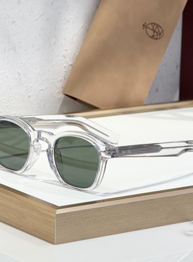 日本手工JMM ZEPHIRIN44醋酸酯文艺风圆框太阳镜男女光致变色墨镜