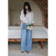 Gesang ດອກ embroidered jeans ຊື່