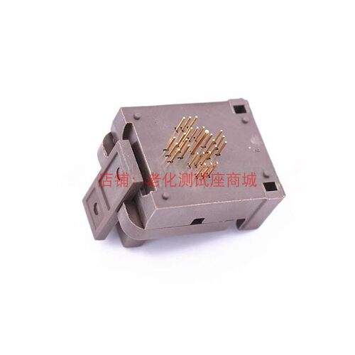老化测试座 QFN4X4-24L脚间距0.5mm镀金耐高温老化测试座烧录座 - 图2