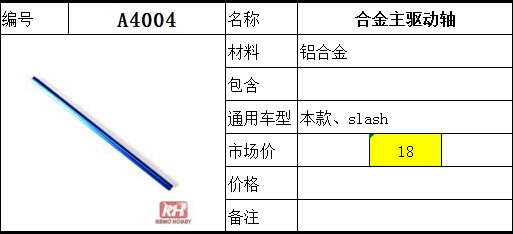 环奇727雷魔短卡traxxas slash M0235 A4004中央传动管传动轴配件 - 图1