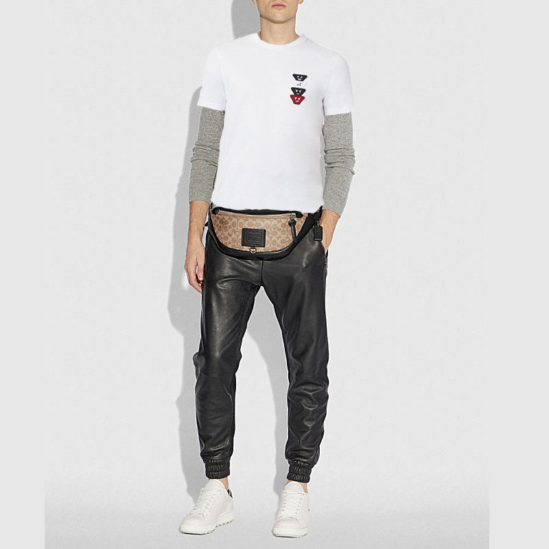 coach男士手拿包黑标大pvc腰包 EUROSPIN海外男士包袋