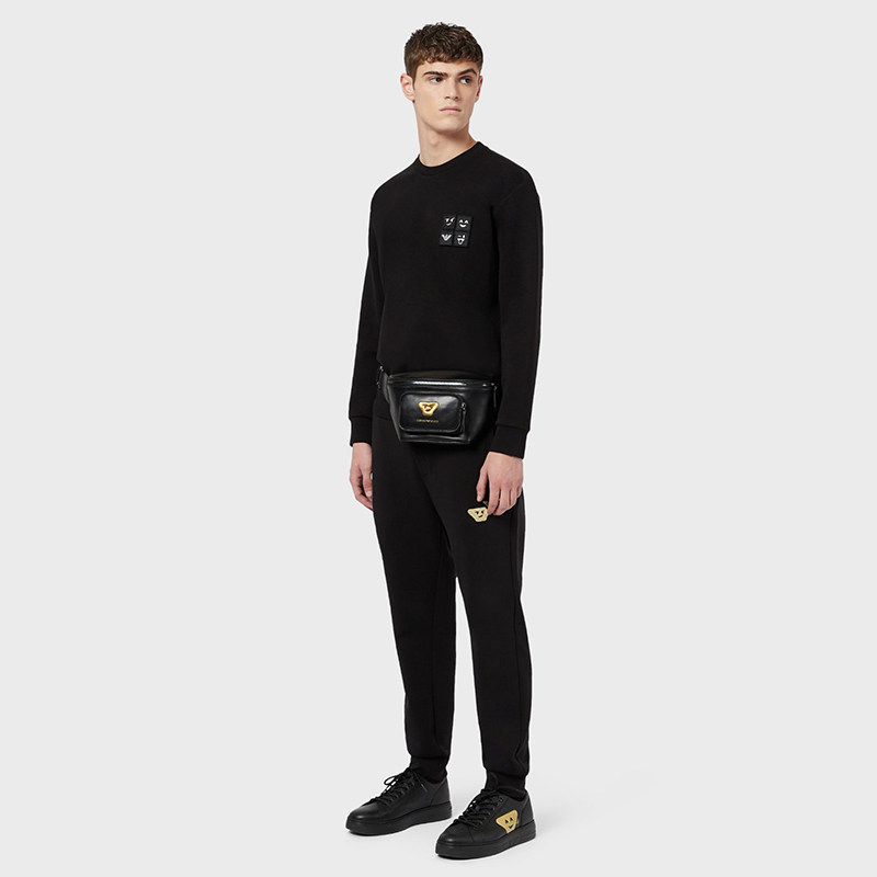 emporio armani方块魔术贴圆领卫衣 EUROSPIN海外卫衣