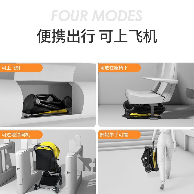 法國babysing嬰兒推車可坐可躺輕便一鍵折疊兒童手推車寶寶0-3歲_babysing旗艦店_嬰童用品