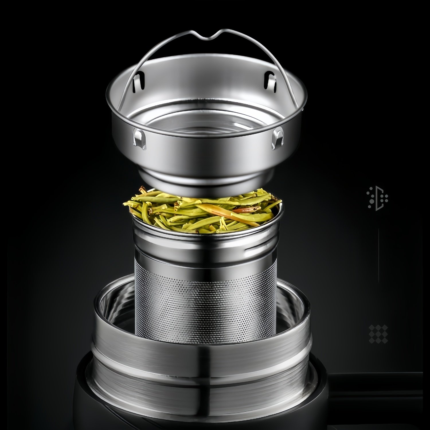 304不锈钢茶漏茶滤茶水分离网双层独立茶仓保温杯玻璃杯通用配件,淘宝优惠券,粉丝福利购,淘宝优惠卷