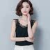 Áo yếm ren nữ 2019 mùa hè mặc v cổ áo đơn giản bên trong áo sơ mi nữ không tay áo sơ mi nhỏ - Áo ba lỗ áo thun sát nách nữ Áo ba lỗ