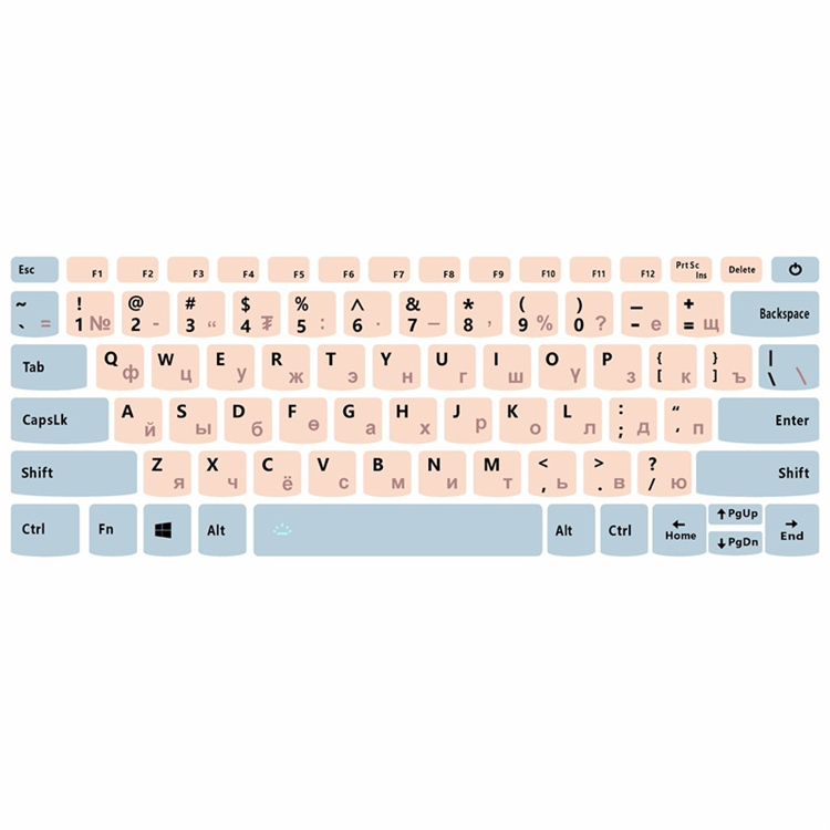 西里尔文键盘贴定制西里尔文键盘膜西里尔语言键盘蒙古语键盘贴-图0