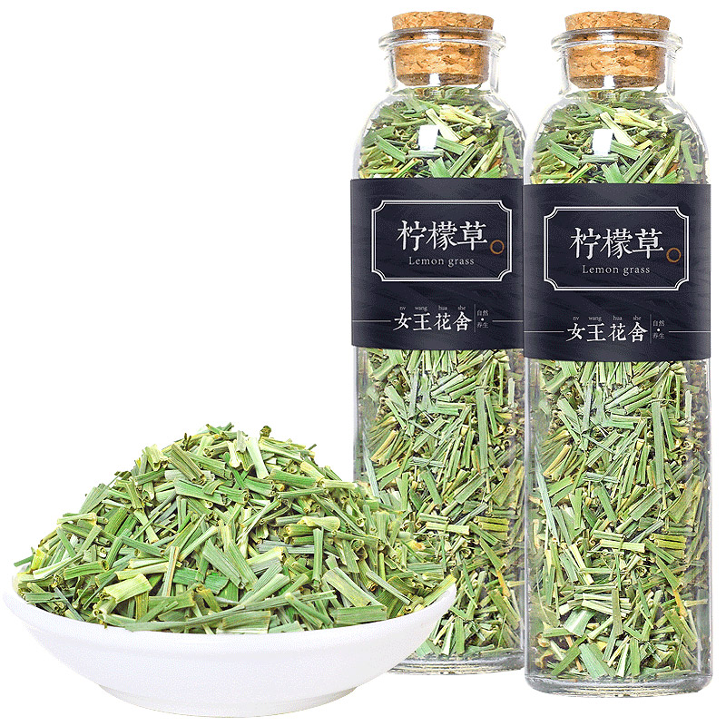 柠檬草茶包柠檬草干天然正品香茅草可搭迷迭香马鞭草泡茶泡水罐装-图3