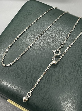 S925银镀金白金闪O链 1.6mm个性百搭通勤锁骨链