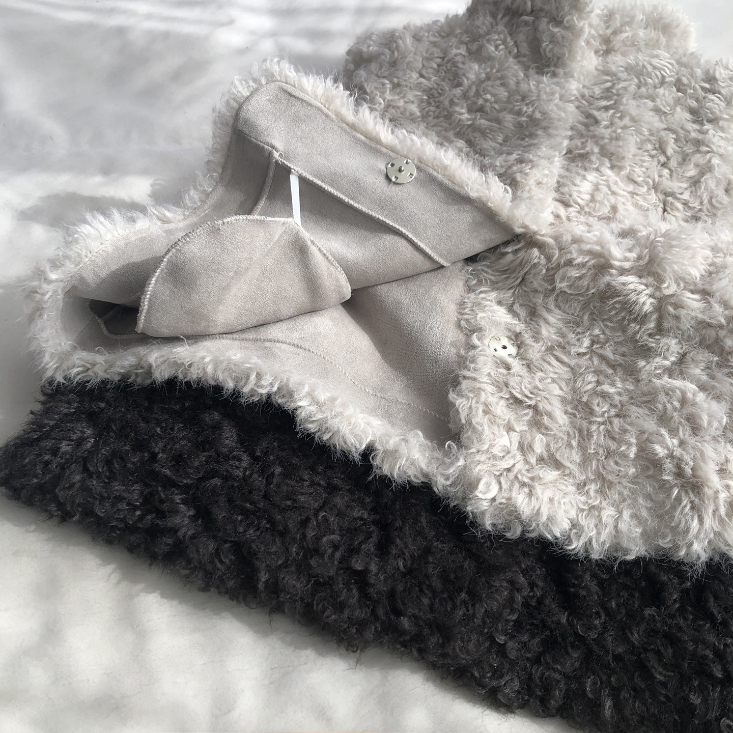 托斯卡纳 皮毛一体羊毛立领保暖马甲背心韩版叠穿坎肩上衣外套冬,淘宝优惠券,粉丝福利购,淘宝优惠卷