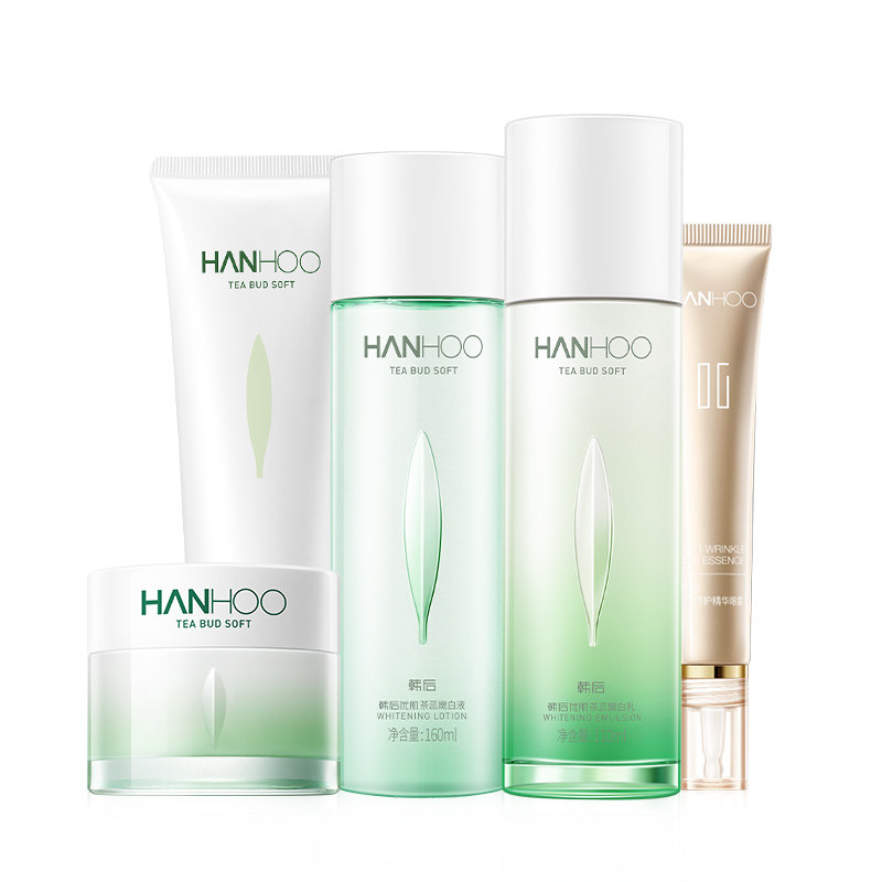 韩后茶蕊嫩白水乳套装美白旗舰店 韩后七柯面部护理套装