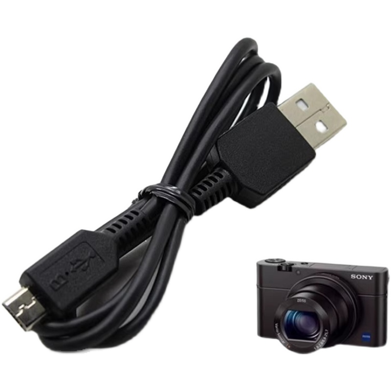 适用索尼DSC-RX100 RX100II M3 M4 M5 M6黑卡相机数据线USB充电线-图3
