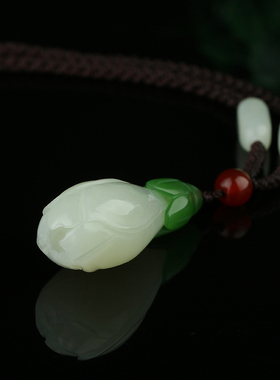 直播间新疆和田玉项链挂件吊坠