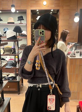 日本贵牌CA李兰迪同款羊羔毛护耳飞行帽子男秋冬百搭保暖雷锋帽女