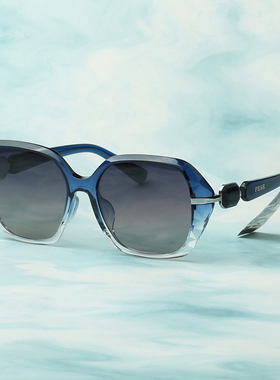 帕莎女款水钻防强光墨镜显脸小