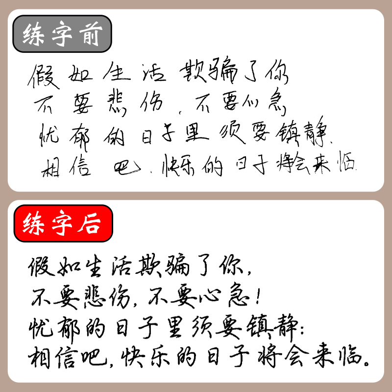 控笔字贴大人行楷字帖硬笔女生行楷速成古风练字秘籍练字神器墨点字帖练字帖凹槽反复使用练字板控笔训练字帖-图2