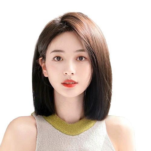 Парик, легкий и тонкий шиньон-макушка изготовленный из настоящих волос, придает объем