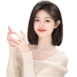 Передача псевдо -свиней женской таблетки, белые волосы, истинные волосы, полные волосы, пушистые, не -пролетные, светлые, светлые, пополнить пленку для волос