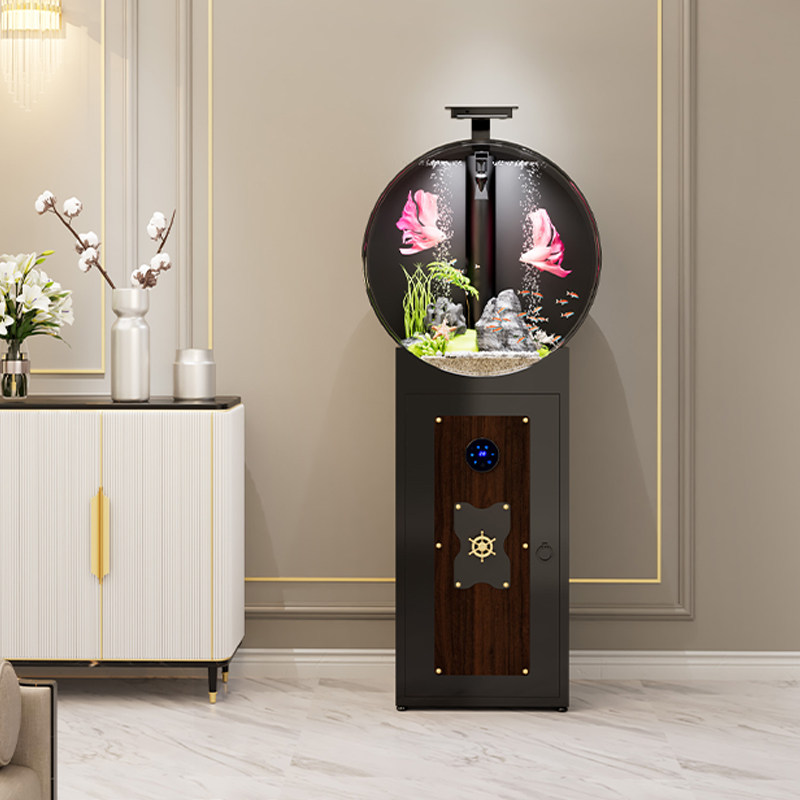 依华莱斯鱼缸水族箱智能创意金鱼缸亚克力小型客厅免换水家用缸,淘宝优惠券,粉丝福利购,淘宝优惠卷