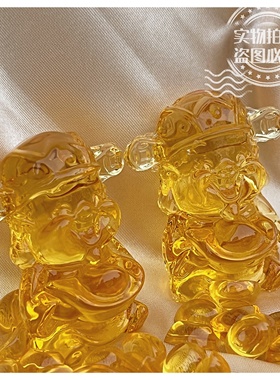 琉璃财神爷摆件招财进宝