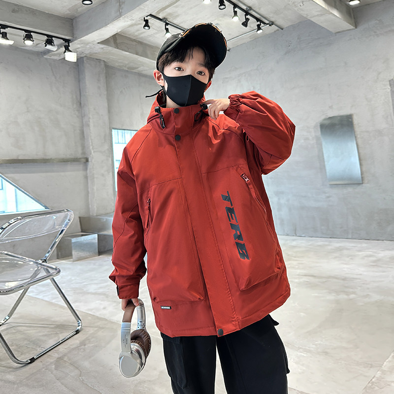 巴拉线男童外套春秋款三合一可拆卸儿童冲锋衣大童男孩秋季上衣,淘宝优惠券,粉丝福利购,淘宝优惠卷