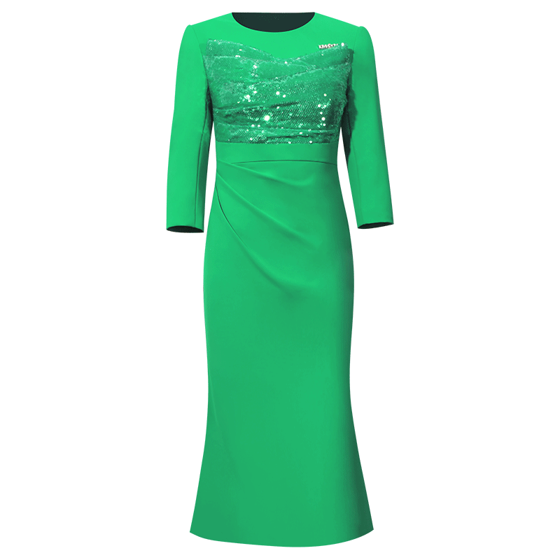 创意狐2025新款晚礼服女高级感宴会晚装轻礼服亮片修身鱼尾连衣裙,淘宝优惠券,粉丝福利购,淘宝优惠卷