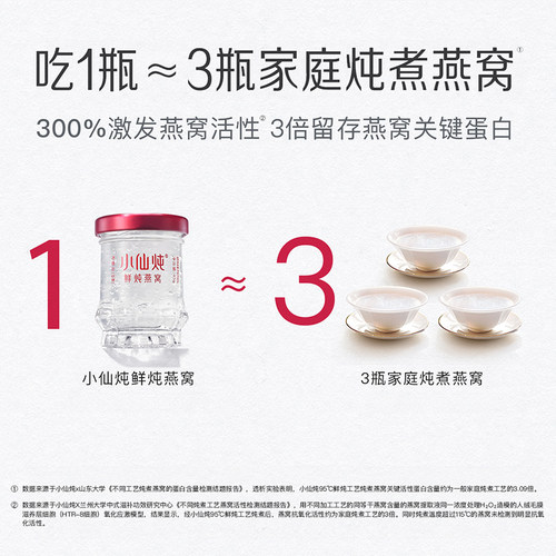 小仙炖鲜炖燕窝小鲜瓶45g*1瓶尝鲜装孕妇即食营养补品 - 图0