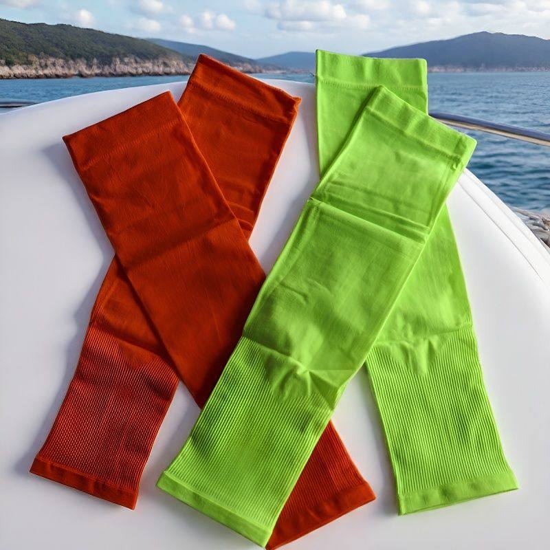 护臂男女通用防晒套袖橙绿彩色做操运动会表演出学生护袖遮阳手套,淘宝优惠券,粉丝福利购,淘宝优惠卷