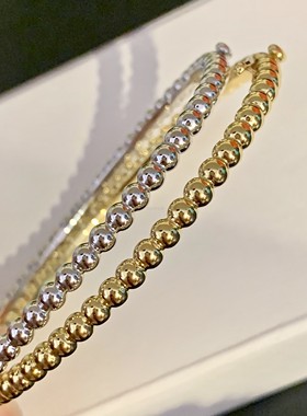 珠珠女纯银纯银手镯叠戴美丽加分