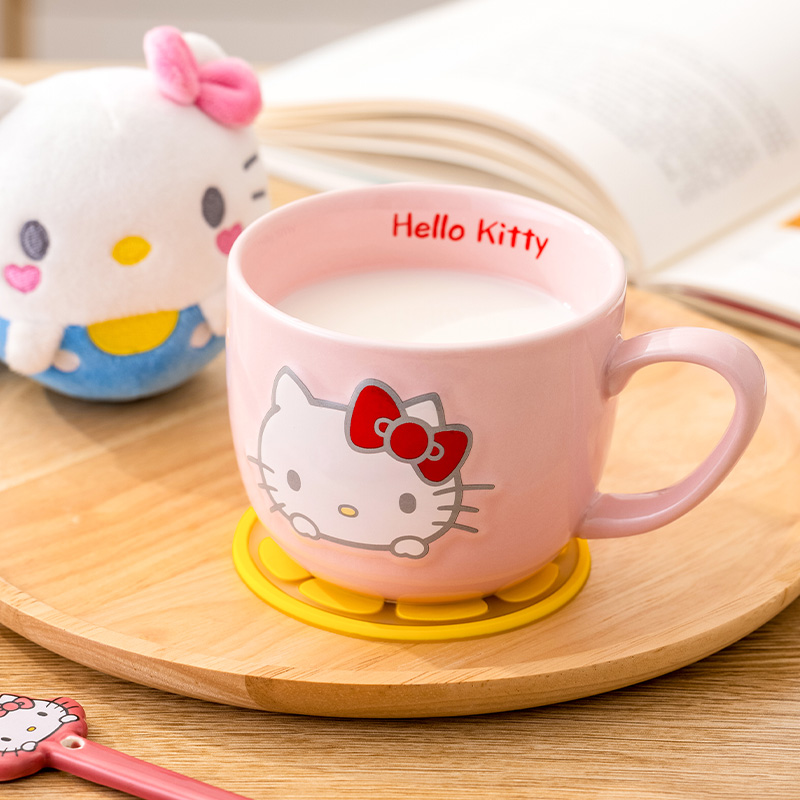 hellokitty卡通陶瓷早餐杯玉桂狗个性创意水杯高颜值牛奶果汁杯子 - 图1