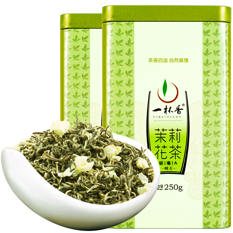 一杯香茉莉花茶银毫500g横县花草茶特级浓香型茶叶官方旗舰店 - 图3