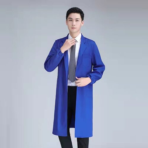 长袖干活穿蓝大褂防尘迷彩工作服男女可穿防污耐脏搬运护新衣长款 - 图2